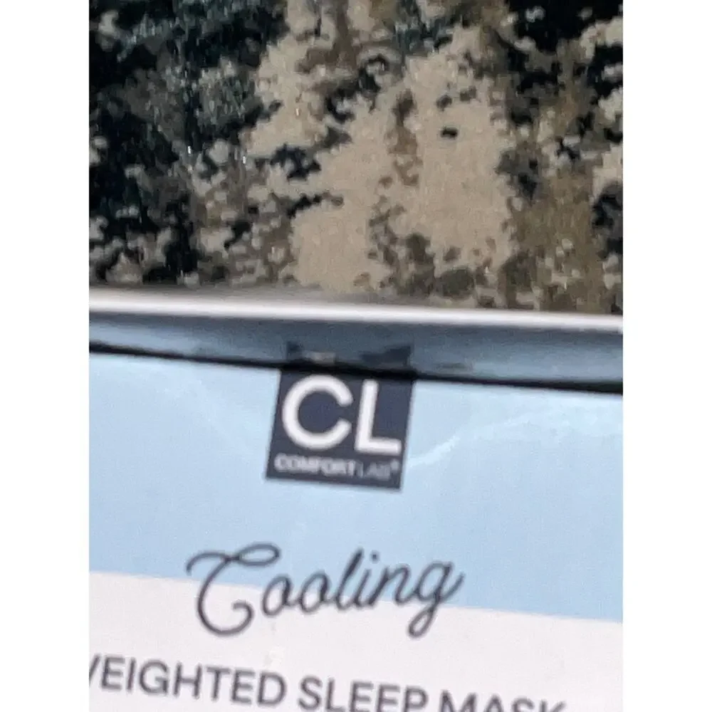Comfort Lab Cooling Weighted Sleep Mask Gray NEW Soothing Calming Travel NWT